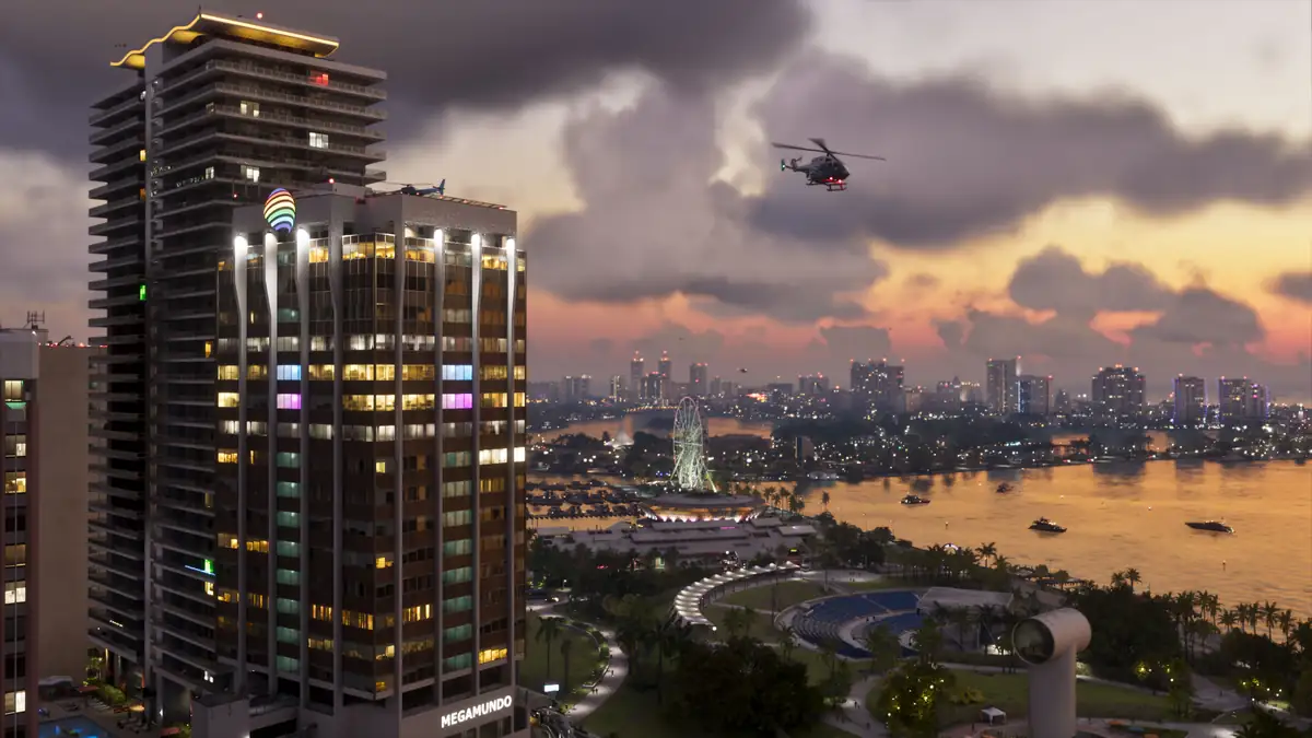 Vice City in an official GTA 6 screenshot for the GTA 6 Countdown page
